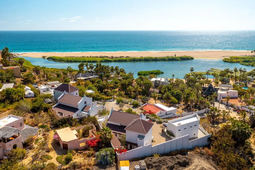 Boutique coastal lifestyle surrounding Modern Luxury Homes in Todos Santos for sale in Todos Santos