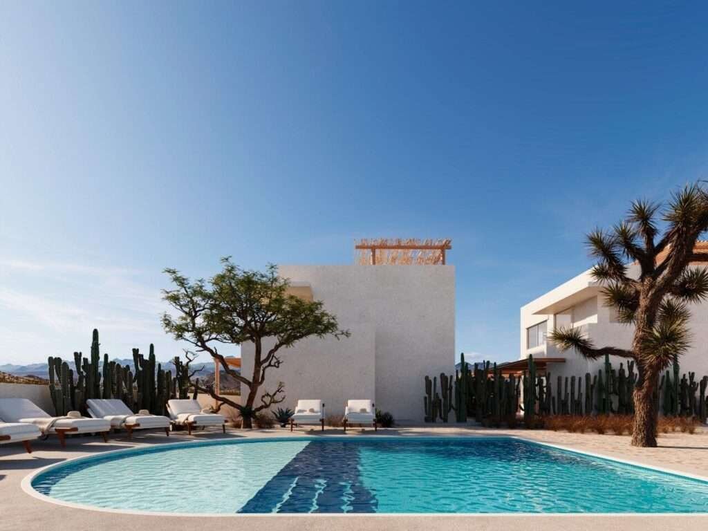 Todos Santos Vista Luna I -Under Construction- Community has Ejido Water - Life is better by the beach -Focusing on the fresh ocean air and the warm sun, the Penthouse enjoys the best of Baja! On the main floor, the open concept living space opens up to a large terrace connecting the indoor and outdoor living. The large roof top terrace is ideal for entertaining, for morning yoga or sunset margaritas! Embrace effortless living at Vista Luna with low-maintenance, manicured homes & community that offer the perfect escape to relax and enjoy. -Amenities- Gated & Manicured Community - Refreshing Pool - Social Lounge - Outdoor Kitchen & BBQ area - Outdoor Gym ---Inquire for more information and the Brochure & FAQ--- – Vista Luna at Cerritos, Pacific, BS