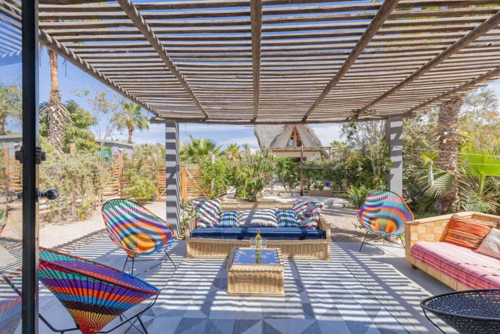 Todos Santos Todos Santos-General Casa Buena Vibra: A Surfer & Yogi's Dream in the Heart of BajaWelcome to Casa Buena Vibra, an exceptional property offering a unique combination of modern design and a laid-back lifestyle, ideal for surfers, yogis, and nature enthusiasts. Located just a short distance from the vibrant town and tasty waves, this property features four innovative container homes, plus a separate casita with a loft—perfect for guests, additional rental income, or a private retreat.Each of the four container homes is designed to offer independent living spaces, making this an ideal setup for both private living and excellent rental opportunities. Whether you choose to rent them separately or enjoy them as a larger compound, the versatility of this layout allows for endless possibilities. The property is set on a spacious yard, providing ample room to grow your own organic fruit and vegetables or to simply enjoy the peaceful surroundings. Imagine waking up to the fresh air, stepping outside to practice yoga in your garden, or catching the perfect wave just down the road.Casa Buena Vibra is more than just a property; it's a lifestyle. With its combination of creative design, great location, and abundant outdoor space, it's the perfect fit for anyone looking to embrace the Baja way of lifewhether for personal enjoyment or as an incredible rental investment. – Casa Buena Vibra, Pacific, Pacific, BS