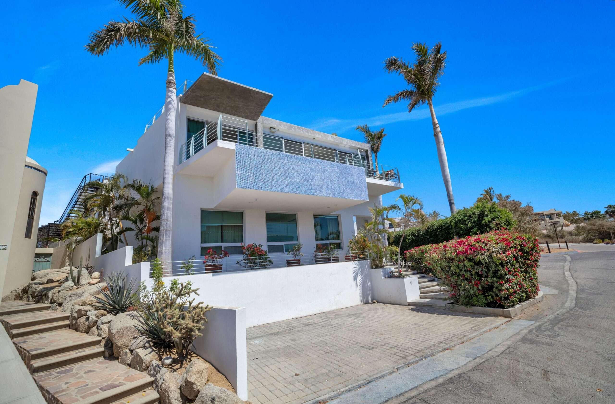 Todos Santos Las Playitas Perched above the Pacific coastline, this elegant two-story California Colonial residence captures spectacular sunset for sale