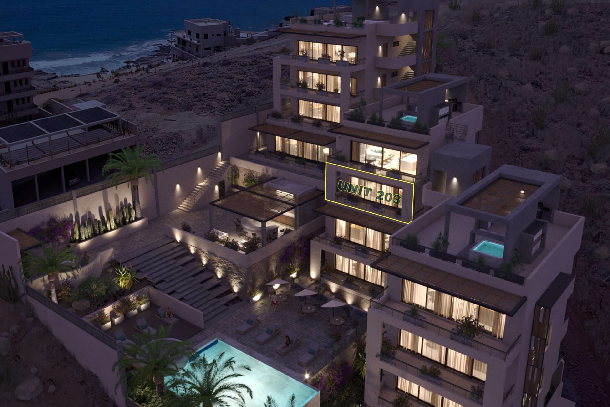 Todos Santos Cerritos Sunrise Tina's Luxury Condo at Los Cerritos Beach, 500 steps from the famous Los Cerritos Beach, places you right in the heart of Baja's beach lifestyle. It has it all. One of the nicest condos currently on the market, the upgrades, furnishings, and artwork alone are valued at over for sale