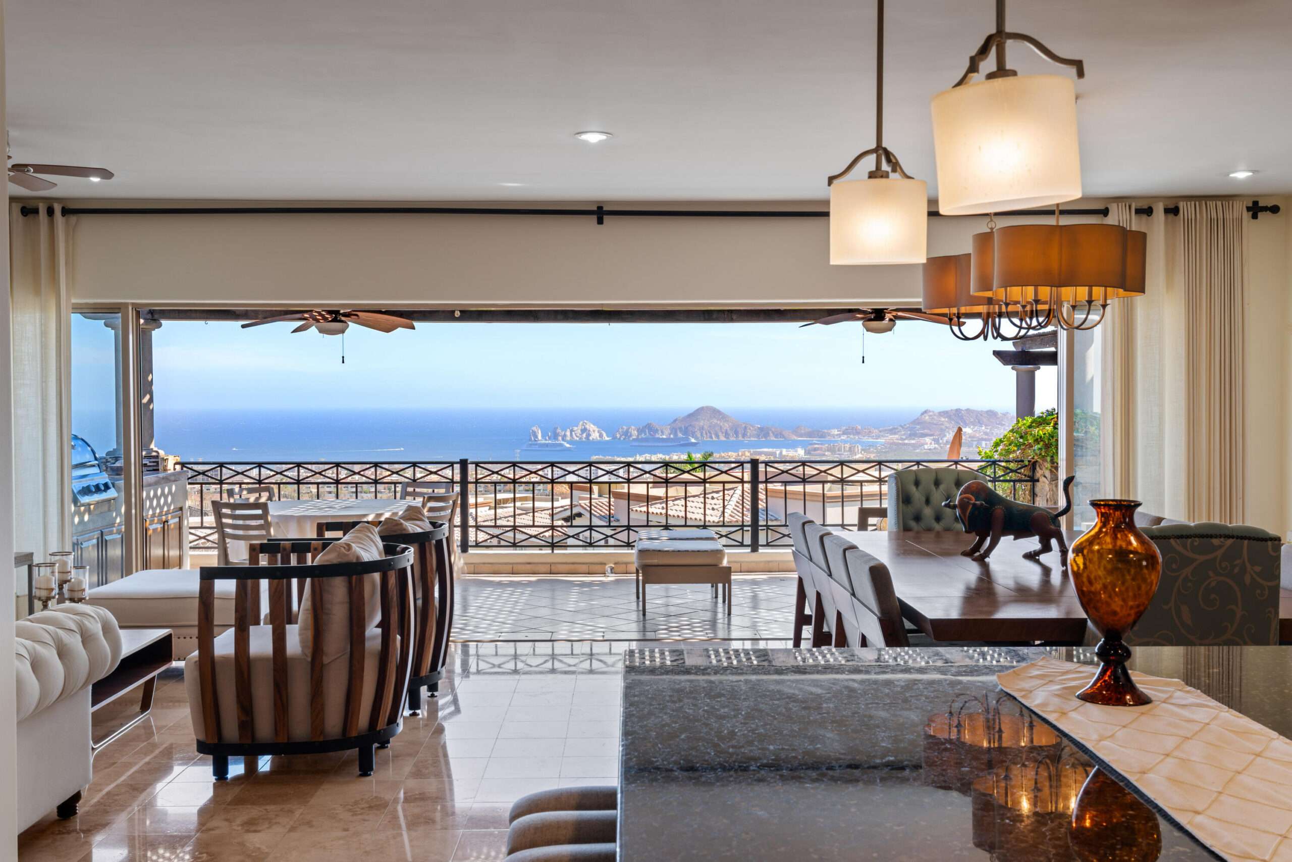 Todos Santos Las Playitas Perched above the Pacific coastline, this elegant two-story California Colonial residence captures spectacular sunset for sale