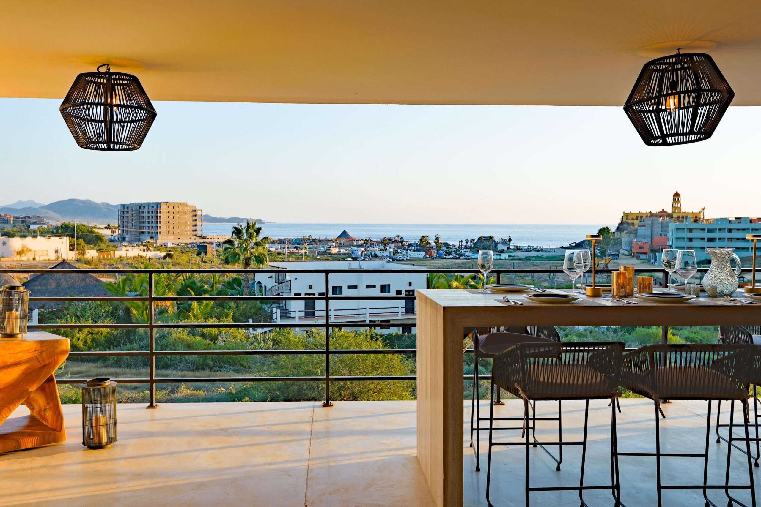 Todos Santos Surfside Residences Top turnkey penthouse in Cerritos! Fully equipped corner unit ready to generate income immediately--no waiting on construction or pre-sale timelines. This two-level 3BD/3BA penthouse also features a bonus 4th flex sleeping space in the living room with a privacy curtain, ideal for larger groups and maximizing rental potential.The private rooftop is built for indoor-outdoor entertaining with a big screen TV, bar area, workout space, fireplace lounge, and an infinity-edge splash pool. Enjoy a rare 270-degree panorama from the Sierra La Laguna mountains to world-famous Cerritos Beach, plus unforgettable Baja sunsets and seasonal whale watching.Located in Surfside one of Cerritos' most prestigious established developments offering an on-site restaurant & bar, multiple pools, hot tub, and in-house management to handle rentals and maintenance with ease. Located in the heart of Cerritos, you're just a short walk to surfing and swimming, top local restaurants, grocery options, and even a pharmacy--making this the perfect blend of lifestyle and investment. This is the premier penthouse on the market today for anyone looking for immediate enjoyment and immediate returns in one of Baja's most in-demand beach communities. for sale