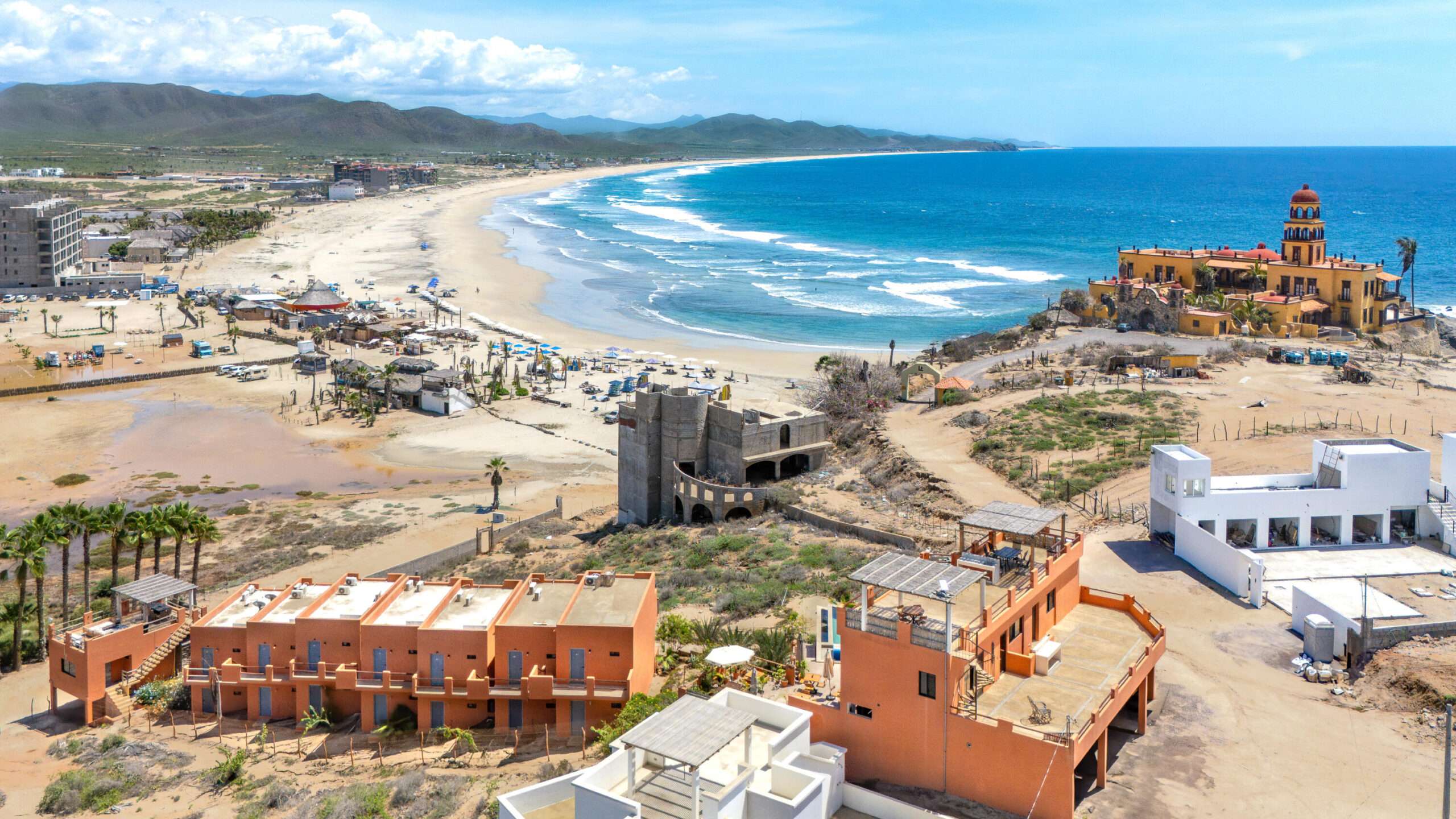 Todos Santos Desert Moon Experience the ultimate surf lifestyle in this fully furnished studio at Desert Moon, just steps from Cerritos Beach.This bright, second-floor unit features an open layout with natural light and direct ocean for sale