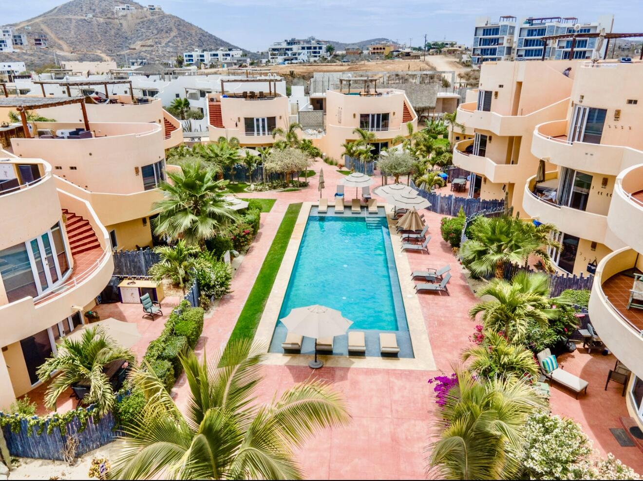 Todos Santos Cerritos Sunrise PRICED TO SELL!!Welcome to Cerritos Sunrise, where comfort meets style just one block from the iconic Cerritos Beach renowned for its world-class surf and swimmable waters.This beautifully upgraded ground-floor condo features 2 oversized bedrooms and 1.5 bathrooms, and has been meticulously maintained by its original owner. The property has been fully renovated with high-end finishes, designer furnishings, and a modern, fully equipped kitchen, making it truly move-in ready.Enjoy an open-concept layout that flows seamlessly to a spacious private terrace, perfect for entertaining. The terrace includes stylish outdoor furniture, a built-in bar with refrigerator, sink, and BBQ grill, and more--ideal for enjoying the warm Cerritos evenings. Set within a thoughtfully designed community surrounded by nature, Cerritos Sunrise offers a tranquil atmosphere along with top-notch amenities including a large community pool and proximity to some of the best local dining and entertainment spots.Don't miss this incredible opportunity.Schedule your visit today!! for sale
