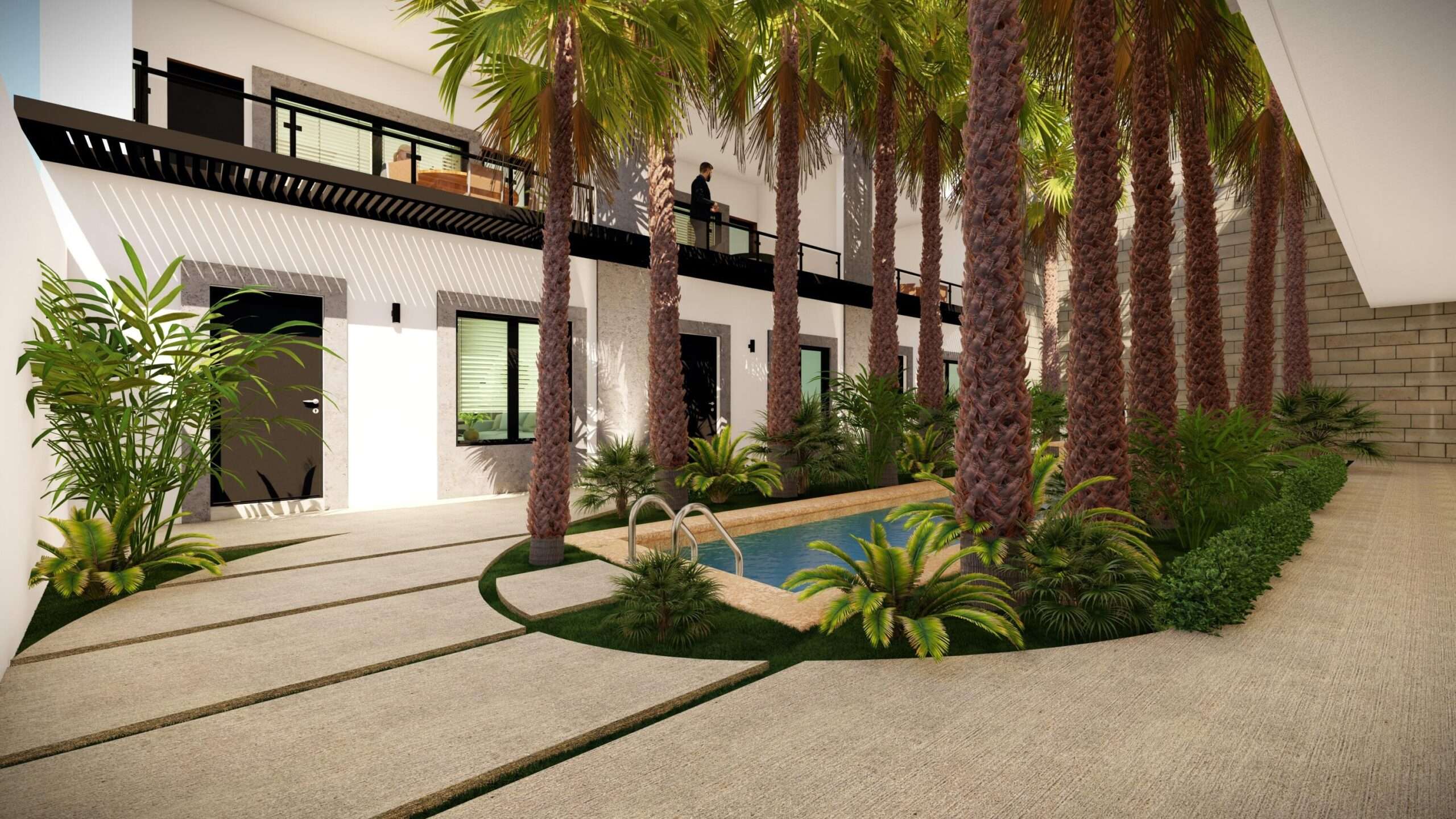 Todos Santos Centro-Todos Santos Discover refined living in the heart of Todos Santos, where everyday life feels like a retreat. Start your mornings by the sparkling pool, surrounded by lush gardens, and unwind in the jacuzzi under the Baja sky. This beautifully designed condominium offers the perfect balance of relaxation, comfort, and convenience. Ideally situated in a central location, you'll enjoy walking-distance access to restaurants, shops, galleries, and the vibrant town center, making it easy to experience everything Todos Santos has to offer. Whether as a full-time residence, vacation escape, or income-producing rental, this property is perfectly positioned to enjoy the best of the area. Thoughtfully finished with quality materials, the condominium will feature exquisite Parota doors, elegant ceramic tile flooring, spacious closets, sleek aluminum windows, and a modern, fully equipped kitchen designed for both everyday living and entertaining. for sale