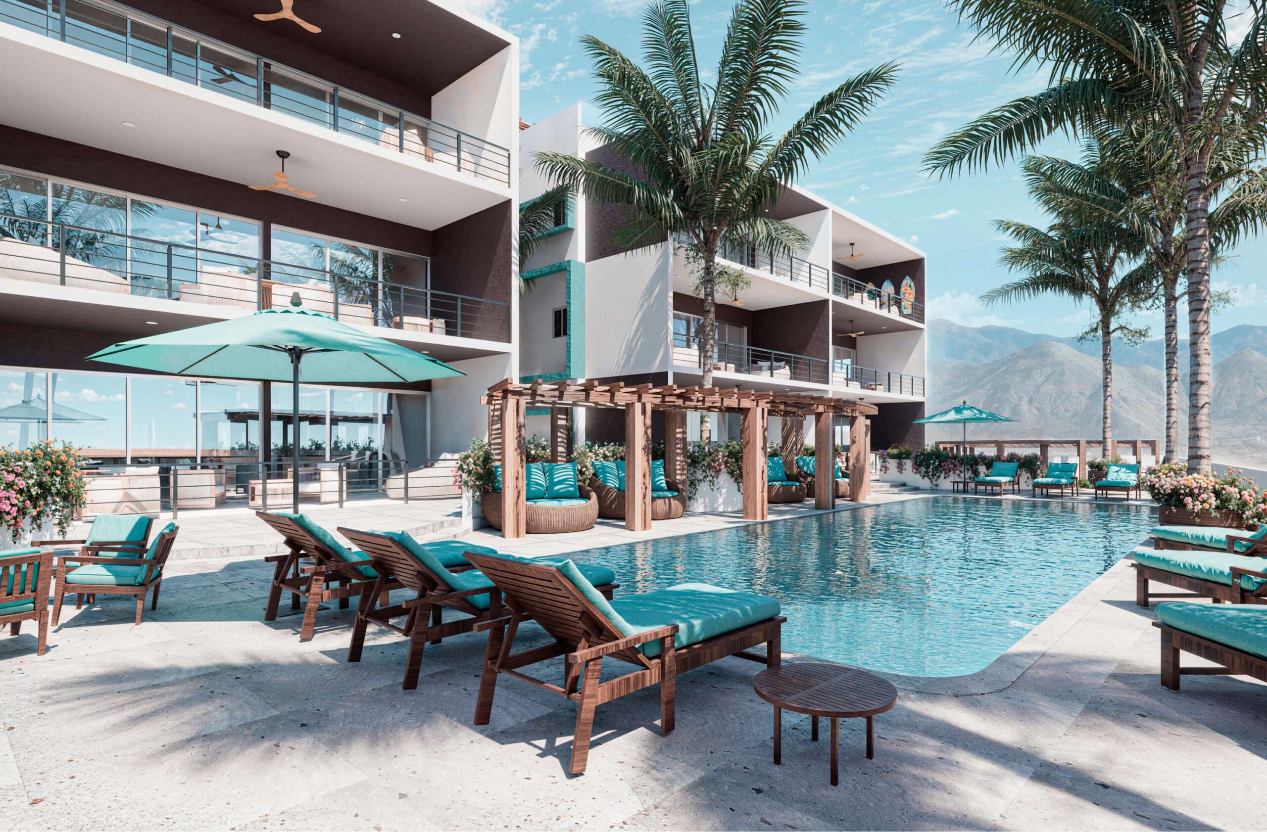 Todos Santos Vista Cerritos Luxury Reserve now for only 5%. Fully refundable until construction starts.Experience luxury coastal living in this stunning 3-bedroom, 3-bath condo on the 2nd level featuring unobstructed ocean for sale